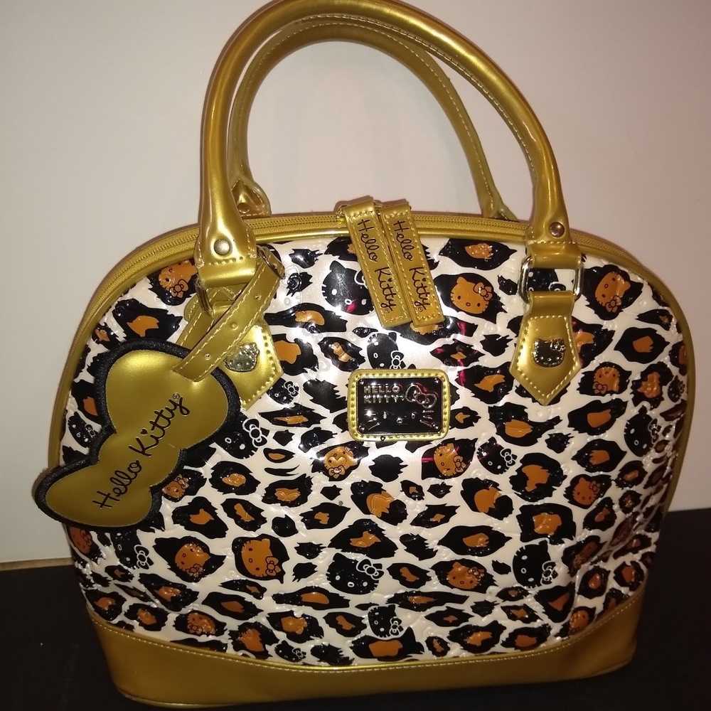 Hello kitty  large handbag loungefly gold